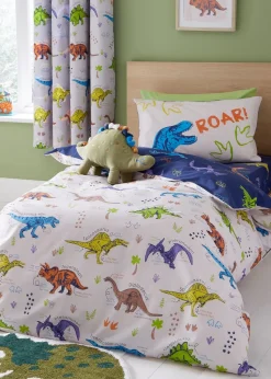 Catherine Lansfield Prehistoric Dinosaurs Reversible Duvet Cover Set