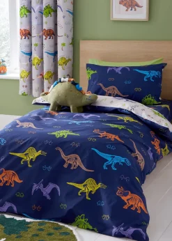 Catherine Lansfield Prehistoric Dinosaurs Reversible Duvet Cover Set
