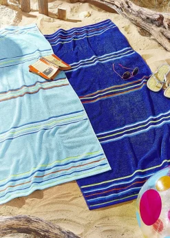 Catherine Lansfield Rainbow Cotton Beach Towel Pair
