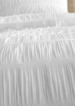 Catherine Lansfield Seersucker Duvet Cover Set