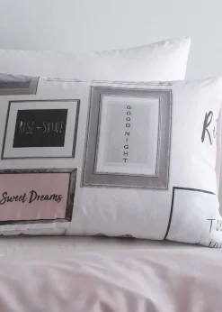 Catherine Lansfield Sleep Dreams Reversible Duvet Cover Set