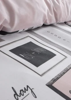 Catherine Lansfield Sleep Dreams Reversible Duvet Cover Set