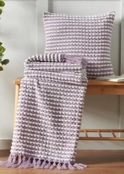 Catherine Lansfield Stab Stitch Blanket Throw (125x150cm)