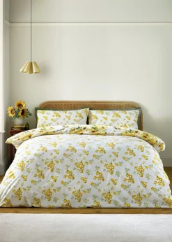 Catherine Lansfield Sunflowers Reversible Duvet Cover Set