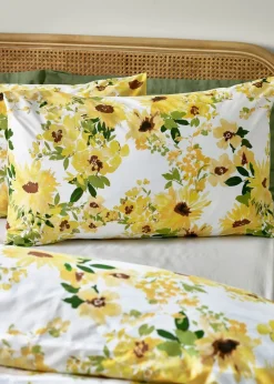 Catherine Lansfield Sunflowers Reversible Duvet Cover Set