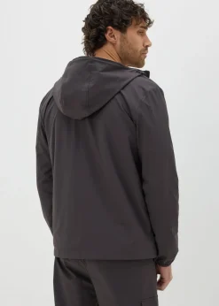 Charcoal Smart Windbreaker Jacket