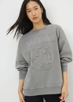 Charcoal Washed Nirvana Sweatshirt