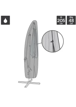 Charles Bentley Black Deluxe Banana Umbrella Cover