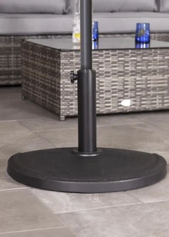 Charles Bentley Concrete Parasol Half Base for Half Canopy Umbrella