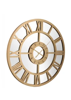 Charles Bentley Coniston Indoor Outdoor Mirrored Skeleton Wall Clock (Dia. 80cm)