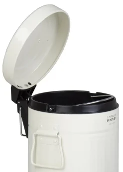 Charles Bentley Cream Retro Mini Pedal Bin