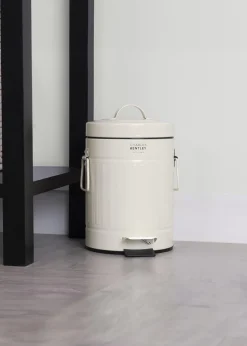 Charles Bentley Cream Retro Mini Pedal Bin