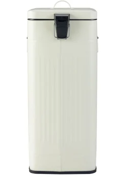 Charles Bentley Cream Square Retro Kitchen Pedal Bin