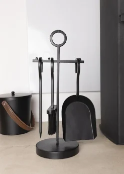 Charles Bentley Elm Fireside Companion Set