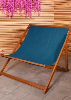 Charles Bentley FSC Eucalyptus Wooden Double Deck Chair