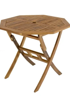 Charles Bentley FSC Hardwood Octagonal Dining Table (H74cm x W90cm x D90cm)