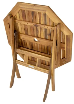 Charles Bentley FSC Hardwood Octagonal Dining Table (H74cm x W90cm x D90cm)