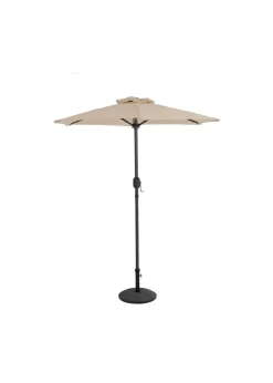 Charles Bentley Garden Patio Market Umbrella Parasol Crank Function Beige