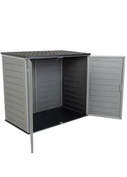 Charles Bentley Grey and Black Outdoor Storage Cabinet