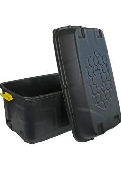 Charles Bentley  Heavy Duty Trunk on Wheels Black