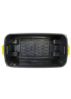 Charles Bentley Heavy Duty Trunk on Wheels Black