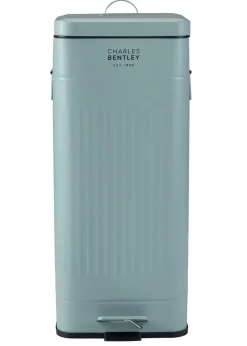 Charles Bentley Heritage Green Square Retro Kitchen Pedal Bin