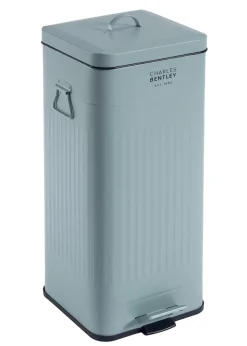 Charles Bentley Heritage Green Square Retro Kitchen Pedal Bin
