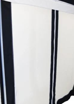 Charles Bentley Hexagonal Gazebo with Mesh Sides Blue/Beige Showerproof (H200cm x W200cm x L200cm)