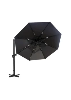Charles Bentley  Premium Quality Cantilever Umbrella Parasol Grey