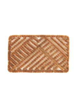 Charles Bentley 29.5" Natural & Wire Boot Scraper Twist Door Mat