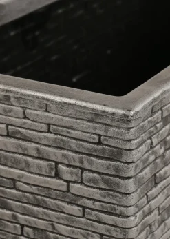 Charles Bentley Trough Slate Planter Plastic Plant Pot (H25cm x L60cm x W25.5cm)