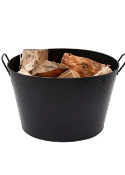 Charles Bentley Willow Large Fireside Log Bucket