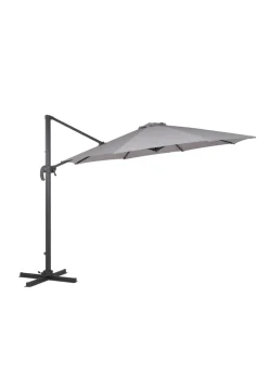 Charles Bentley X-Large Hanging Banana Cantilever Umbrella Parasol Grey