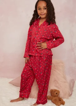 Chi Chi London Red Girls Cherry Pyjama Set (3-10 Years)