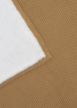 Clair de Lune Organic Biscuit Knit Sherpa Blanket
