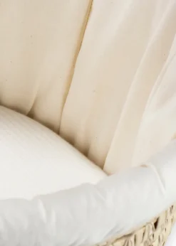 Clair de Lune Organic Palm Moses Basket with Rocking Stand