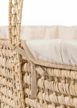 Clair de Lune Organic Palm Moses Basket with Rocking Stand