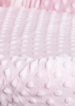 Clair de Lune Pink Dimple Wicker Moses Basket