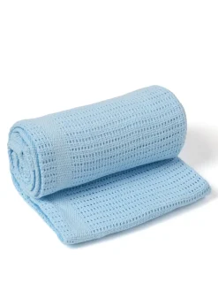 Clair de Lune Soft Cotton Cellular Pram Blanket