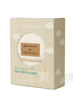 Clair de Lune Star Fleece Wrap Blanket 6-12 Months