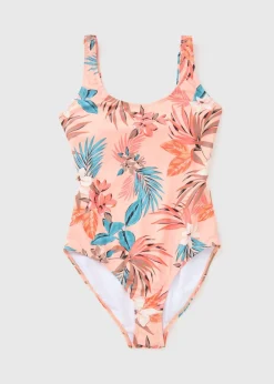 Coral Tropical Swimsuit