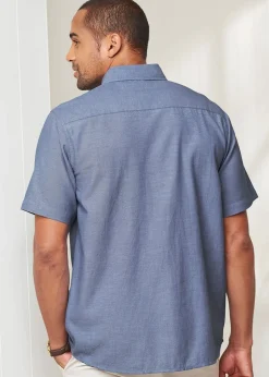 Cotton Traders Airforce Short Sleeve Summer Shirt