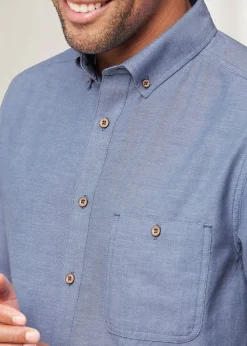 Cotton Traders Airforce Short Sleeve Summer Shirt