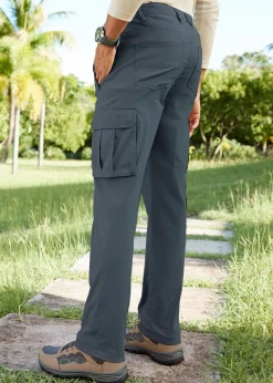 Cotton Traders Azure Blue Quick Dry Stretch Action Trousers