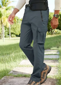 Cotton Traders Azure Blue Quick Dry Stretch Action Trousers