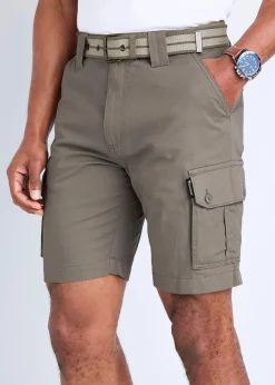 Cotton Traders Charcoal Grey Guinness Cargo Shorts