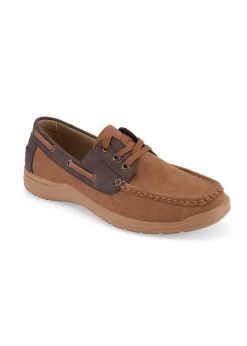 Cotton Traders Chocolate Lace Up Boat Shoes