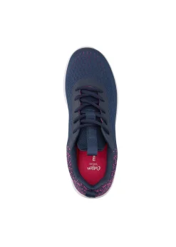 Cotton Traders Dark Blue Memorylite Lace Up Trainers