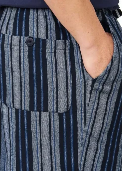 Cotton Traders Dark Blue Brushed Lounge Shorts