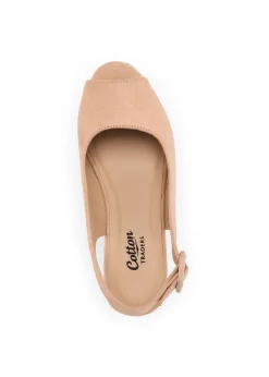 Cotton Traders Ecru Espadrille Wedge Sandals